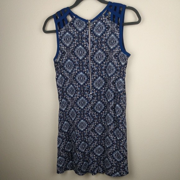 Speechless Women's Sleeveless Black & Blue midi Dress Size XS - Picture 2 of 9